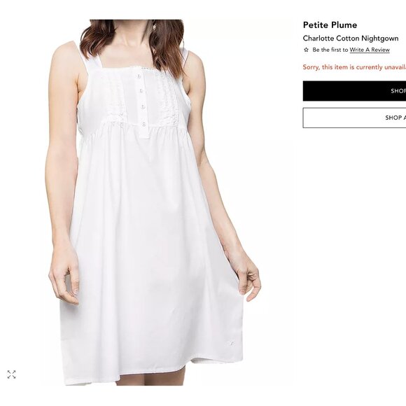 Petite Plume 100% Cotton Chemise for JCrew - Picture 5 of 8
